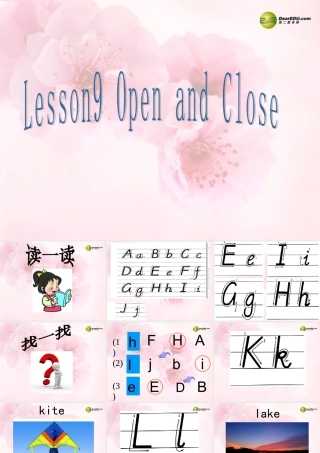 三年级英语上册 Lesson 9 Open and Close课件 （新版）冀教版