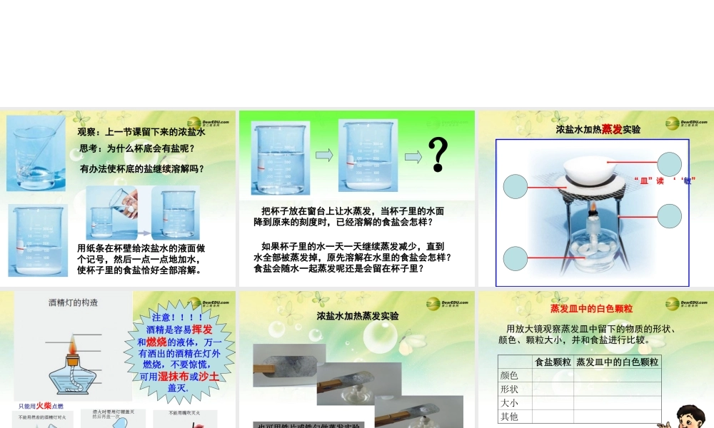 三年级科学下册 分离盐和水的方法课件2 大象版