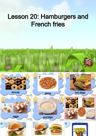 三年级英语上册 Lesson amburgers and French fries课件1 冀教版（一起）-冀教级上册英语课件