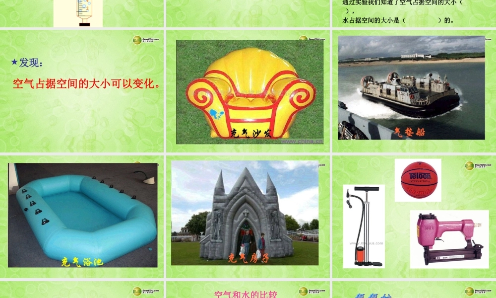 三年级科学上册 空气占据空间吗课件2 教科版