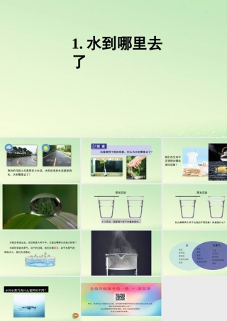三年级科学上册 水 1 《水到哪里去了》教学课件 教科版-教科版小学三年级上册自然科学课件