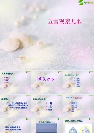 三年级科学上册 认识水课件 青岛版五年制