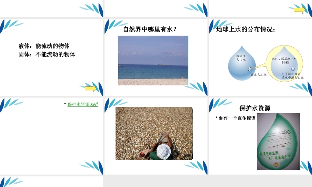 三年级科学上册 认识水课件3 青岛版