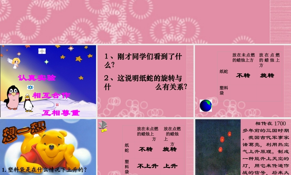 三年级科学下册 热空气 1课件 首师大版