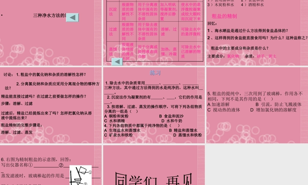 三年级科学下册 水的净化 1课件 首师大版