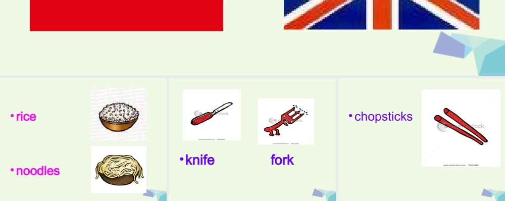 三年级英语上册 Module 1 Unit 1 Do you use chopsticks in England课件2 外研版（一起）-外研版小学三年级上册英语课件