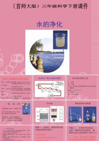 三年级科学下册 水的净化 2课件 首师大版