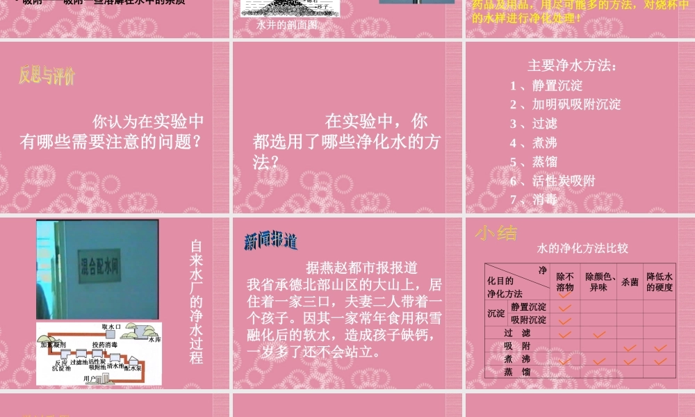 三年级科学下册 水的净化 3课件 首师大版