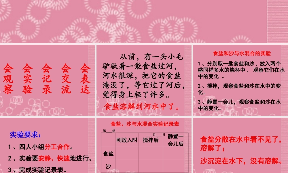 三年级科学下册 水能溶解一些物质 1课件 首师大版