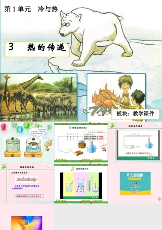 三年级科学下册 1.3《热的传递》课件2 湘教版-湘教版小学三年级下册自然科学课件