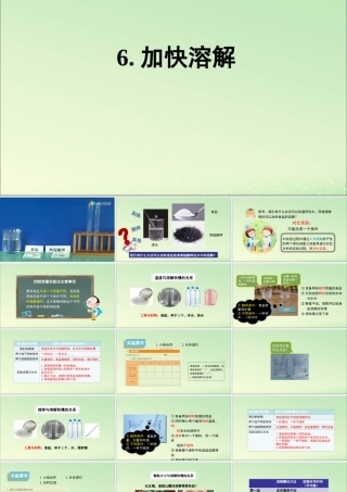 三年级科学上册 水 6 《加快溶解》教学课件 教科版-教科版小学三年级上册自然科学课件
