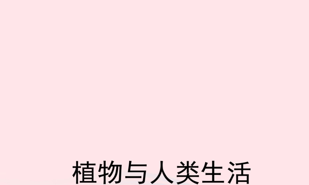 三年级科学下册 四 植物和我们 第1课《植物和我们的生活》课件1 新人教版-新人教版小学三年级下册自然科学课件