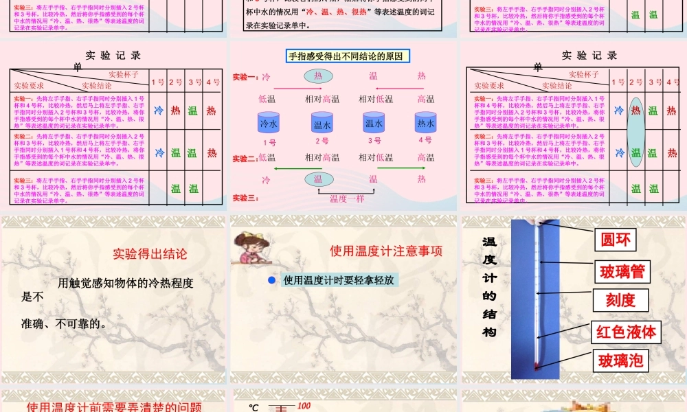 三年级科学下册 温度与水的变化 1 温度和温度计课件3 教科版-教科版小学三年级下册自然科学课件