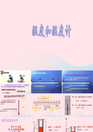 三年级科学下册 温度与水的变化 1 温度和温度计课件4 教科版-教科版小学三年级下册自然科学课件