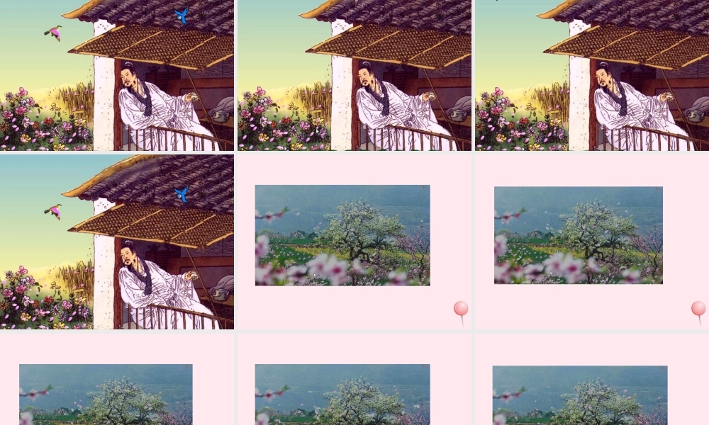 一年级语文下册 阅读五 第9课《古诗两首》（春晓）课件1 教科版-教科版小学一年级下册语文课件