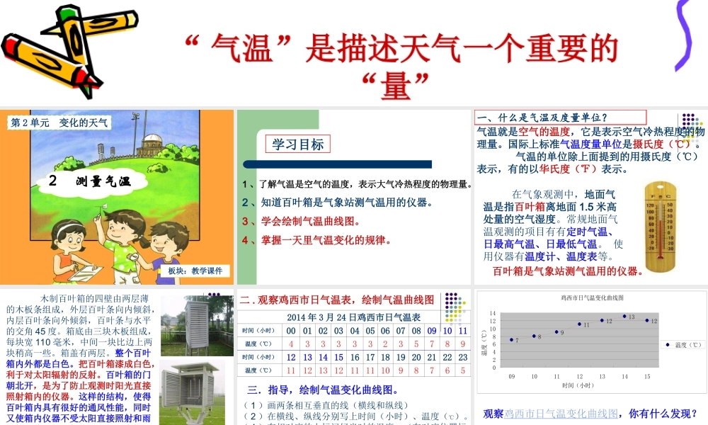 三年级科学下册 2.2《测量气温》课件1 湘教版-湘教版小学三年级下册自然科学课件