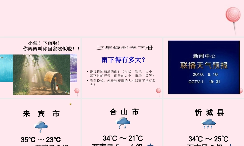 三年级科学下册 2.4《雨下的有多大》课件4 湘教版-湘教版小学三年级下册自然科学课件