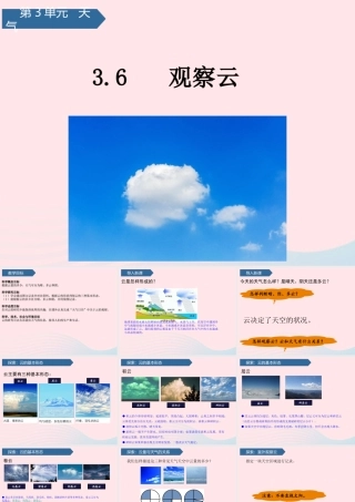 三年级科学上册 天气 6观察云课件 教科版-教科版小学三年级上册自然科学课件