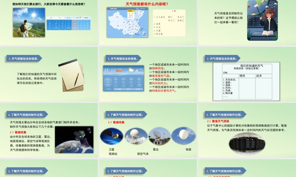 三年级科学上册 天气 8 《天气预报是怎样制作出来的》课件 教科版-教科版小学三年级上册自然科学课件