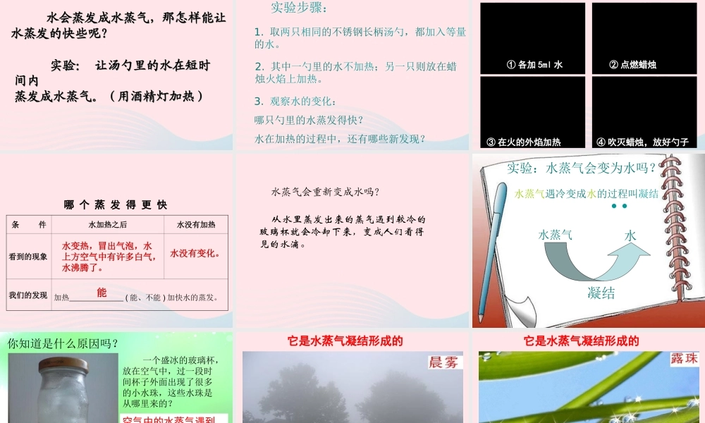 三年级科学下册 温度与水的变化 6水和水蒸气课件 教科版-教科版小学三年级下册自然科学课件