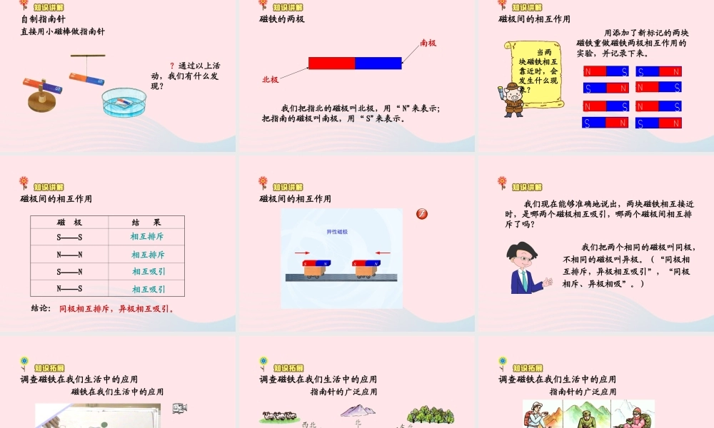 三年级科学下册 4.2《司南的启示》课件1 湘教版-湘教版小学三年级下册自然科学课件