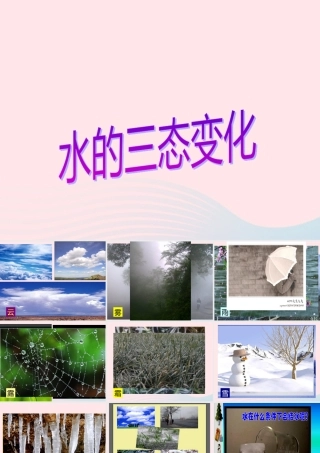 三年级科学下册 温度与水的变化 7水的三态变化课件1 教科版-教科版小学三年级下册自然科学课件