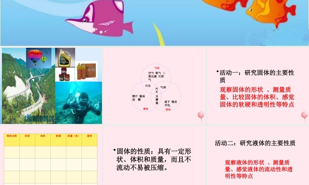 三年级科学上册 物质的状态 9 固体、液体和气体课件 冀教版-冀教版小学三年级上册自然科学课件