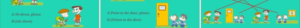 三年级英语上册 Module 3 Unit 1 Point to door课件+素材 外研版（三起）