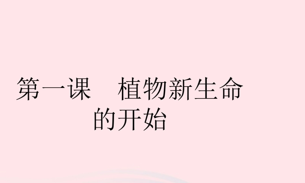 三年级科学下册 植物的生长变化 1 植物新生命的开始课件2 教科版-教科版小学三年级下册自然科学课件
