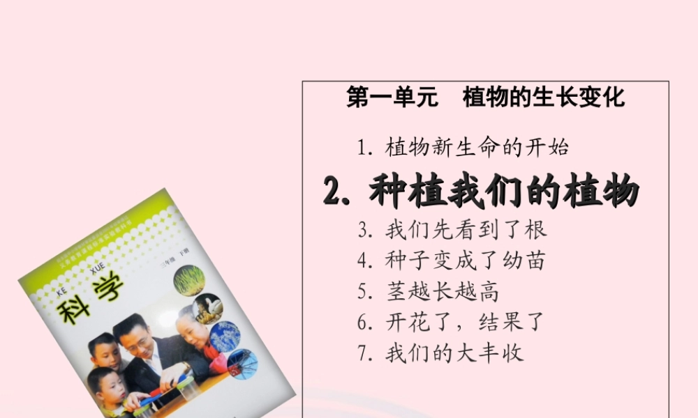 三年级科学下册 植物的生长变化 2 种植我们的植物课件2 教科版-教科版小学三年级下册自然科学课件