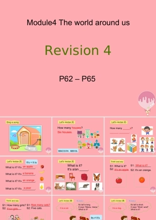 三年级英语上册 Module 4 Revision 4教学课件包 牛津上海版课件