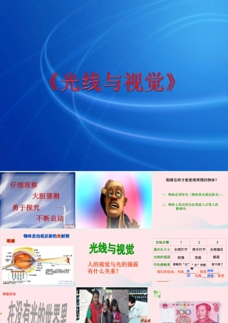 三年级科学下册 5.5《光线与视觉》课件2 湘教版-湘教版小学三年级下册自然科学课件