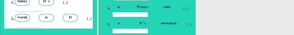 三年级英语上册 Module 4 The world around us Unit 12 The four seasons作业课件 沪教牛津版（三起）-牛津版小学三年级上册英语课件
