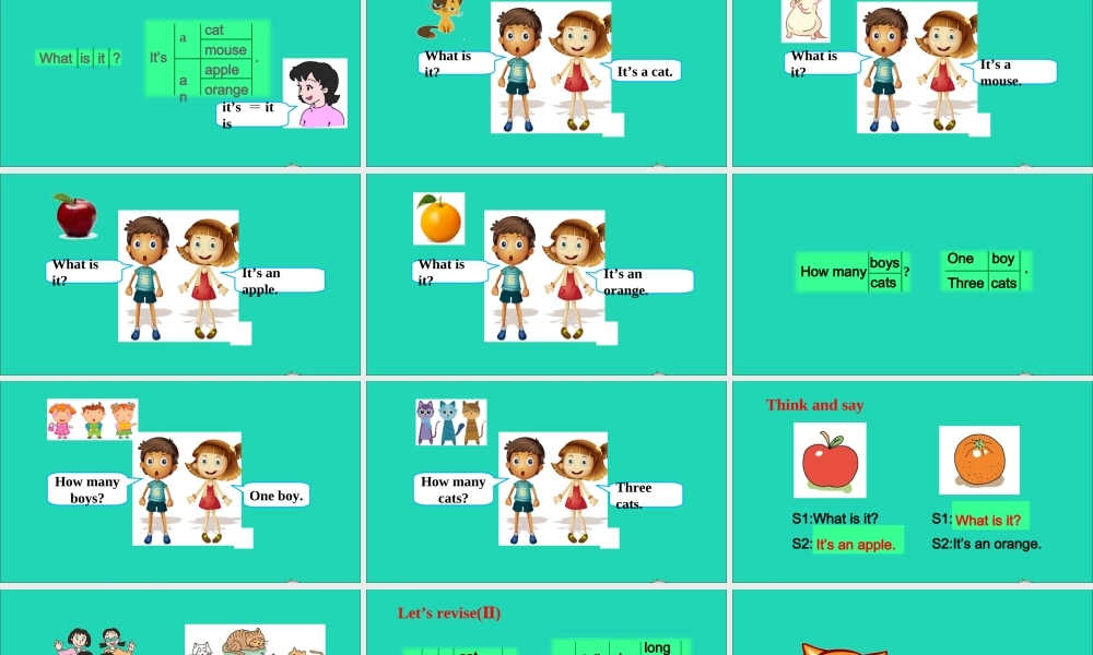 三年级英语上册 Module 4 The world around us（Revision 4）课件 沪教牛津版（三起）-牛津版小学三年级上册英语课件