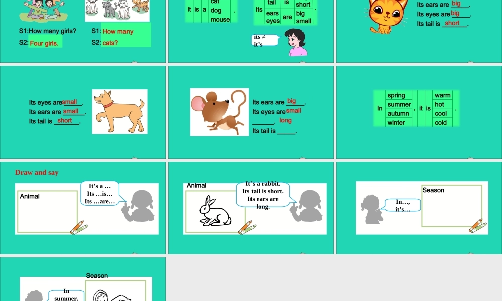 三年级英语上册 Module 4 The world around us（Revision 4）课件 沪教牛津版（三起）-牛津版小学三年级上册英语课件