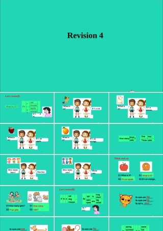 三年级英语上册 Module 4 The world around us（Revision 4）课件 沪教牛津版（三起）-牛津版小学三年级上册英语课件