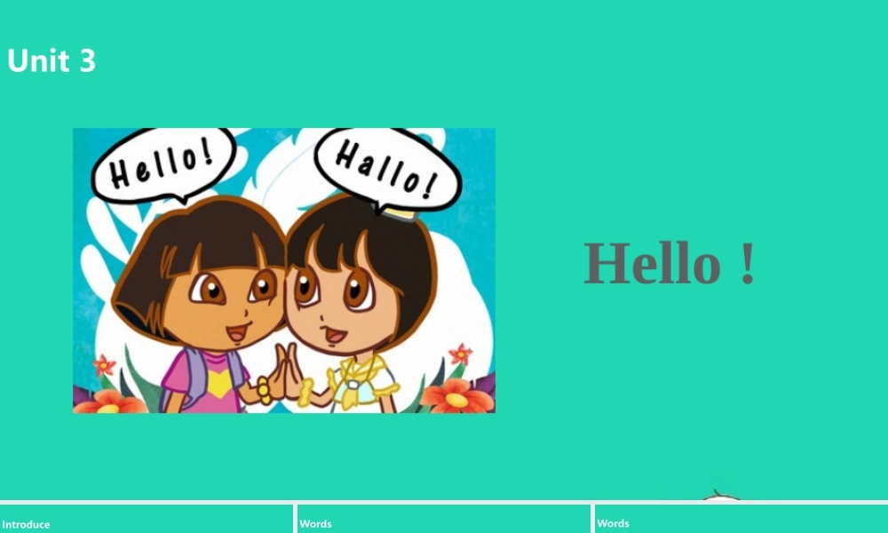 三年级英语上册 Unit 1 Hello（第2课时）课件 人教PEP版-人教PE级上册英语课件