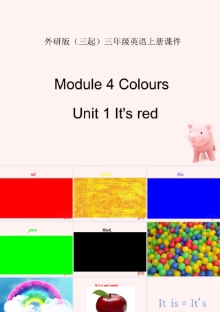 三年级英语上册 Module 4 Unit 1(3)课件 外研版
