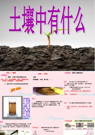 三年级科学下册 三 植物生活的土地 1《土壤里有什么》课件2 新人教版-新人教版小学三年级下册自然科学课件