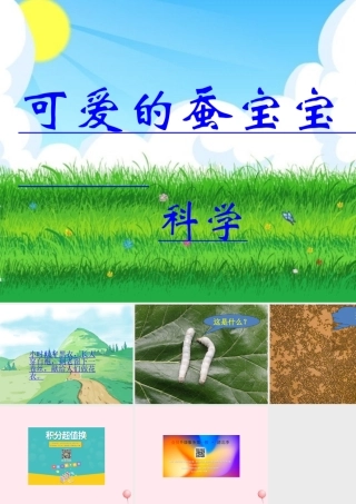 三年级科学下册 第二单元 第7课《可爱的蚕宝宝》课件2 鄂教版-鄂教版小学三年级下册自然科学课件