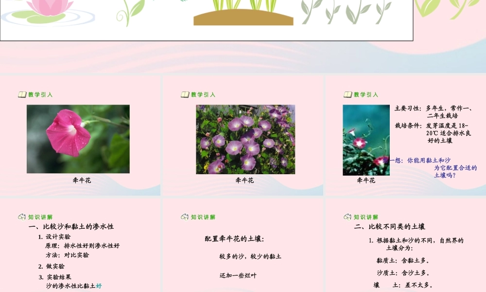 三年级科学下册 三 植物生活的土地 3《种在哪种土壤里好》课件1 新人教版-新人教版小学三年级下册自然科学课件