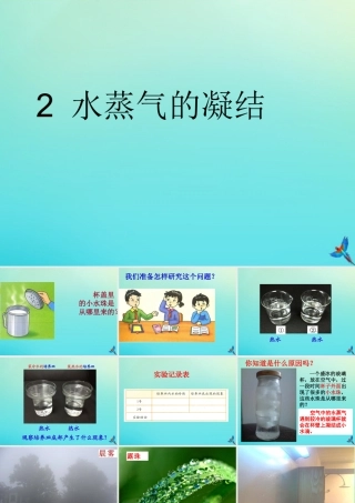 三年级科学下册 第二单元 水的三态变化 2.2 水蒸气的凝结课件 （新版）湘科版-人教版小学三年级下册自然科学课件
