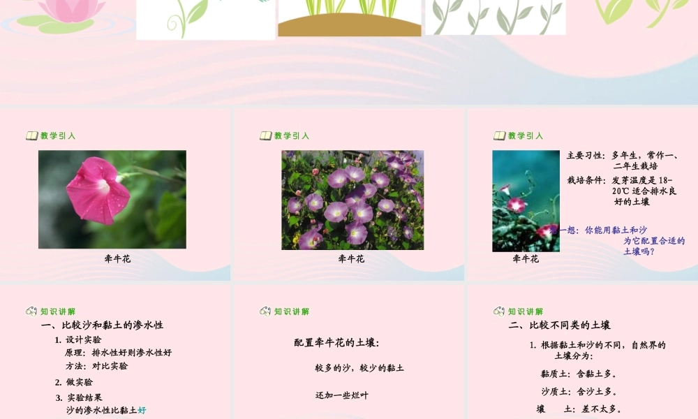 三年级科学下册 三 植物生活的土地 第3课《种在哪种土壤里好》课件1 新人教版-新人教版小学三年级下册自然科学课件