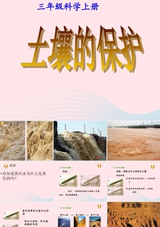 三年级科学下册 三 植物生活的土地 第4课《土壤的保护》课件1 新人教版-新人教版小学三年级下册自然科学课件