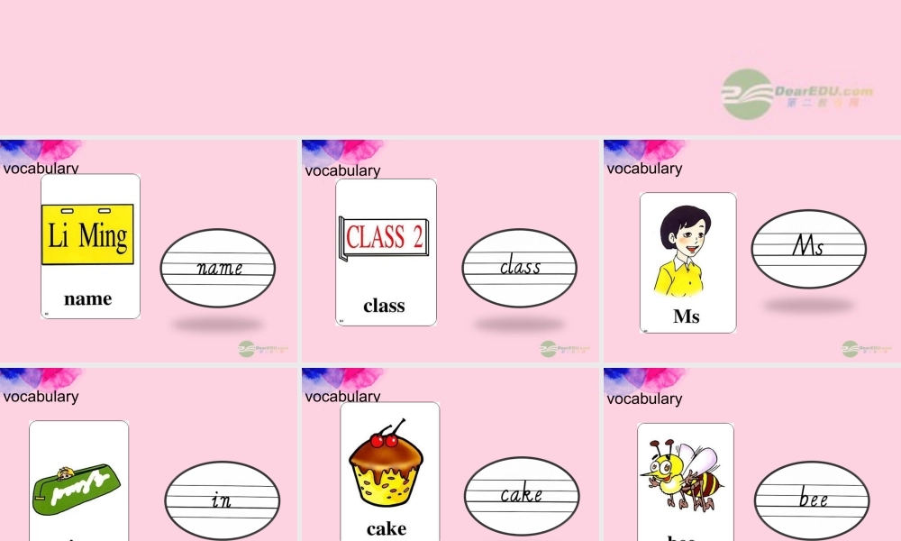 三年级英语上册 Unit 1 lesson 1课件 人教新起点