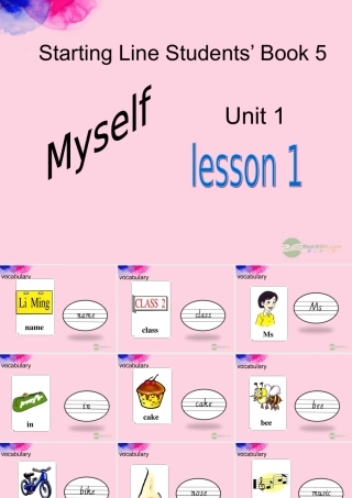三年级英语上册 Unit 1 lesson 1课件 人教新起点