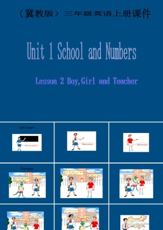三年级英语上册 Unit 1 Lesson 2Unit 1 School and Numbers课件 冀教版