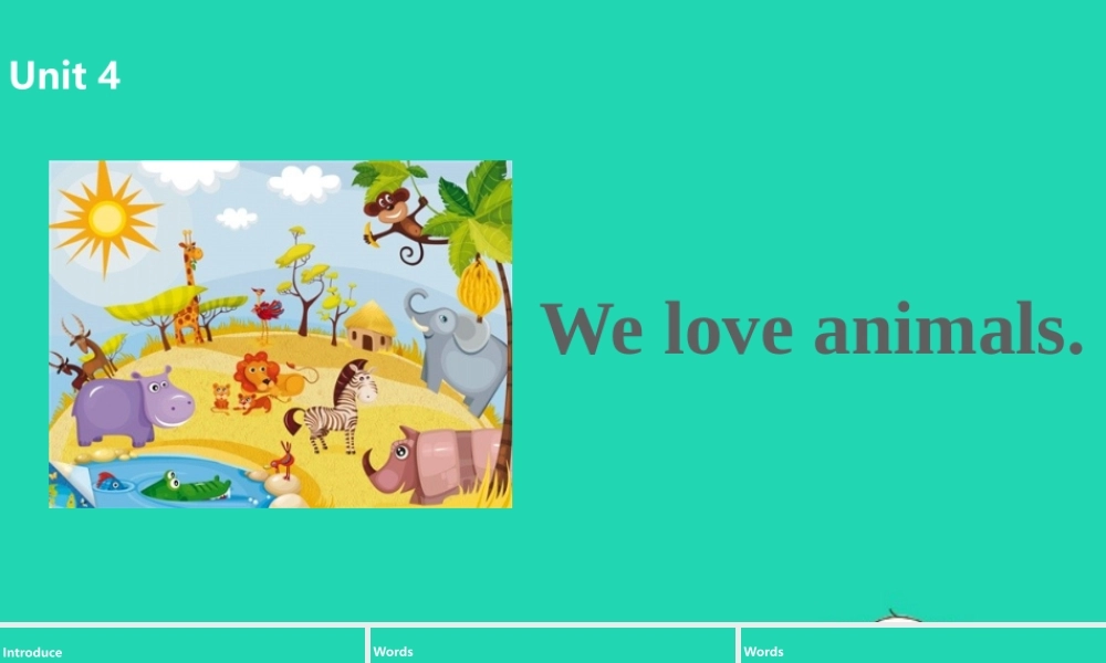 三年级英语上册 Unit 4 We love animals（第2课时）课件 人教PEP版-人教PEP小学三年级上册英语课件