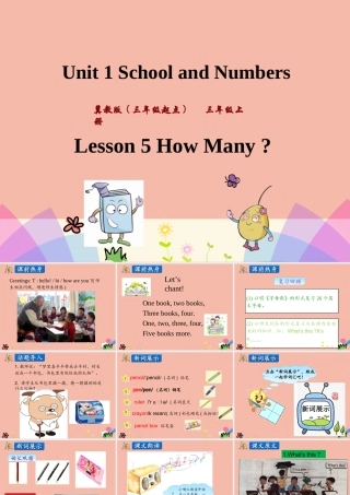 三年级英语上册 Unit 1 School and Numbers Lesson 5 How Many课件 冀教版（三起）-冀教版小学三年级上册英语课件