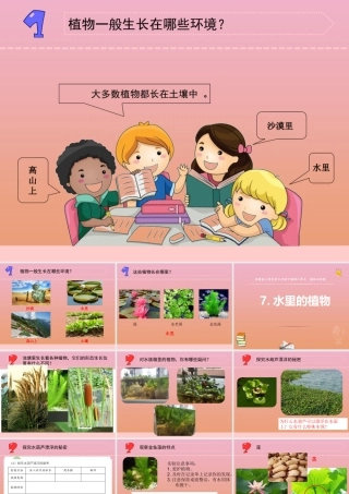 三年级科学下册 第二单元 植物与环境 7 水里的植物课件3 苏教版-苏教版小学三年级下册自然科学课件